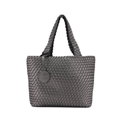 SAC TRESSE REVERSIBLE ILSE JACOBSEN BLACK/GUN METAL - Sacs- NM Concept - Élégance Scandinave : Chaussures, Sacs, Bottes